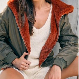 New ❤️ Double SIDED JACKET OLIVE